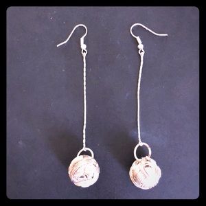 Express ball drop earrings
